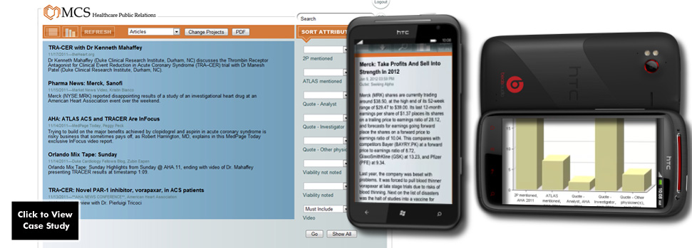 MCA Healthcare Public Relations - News Flash Platform